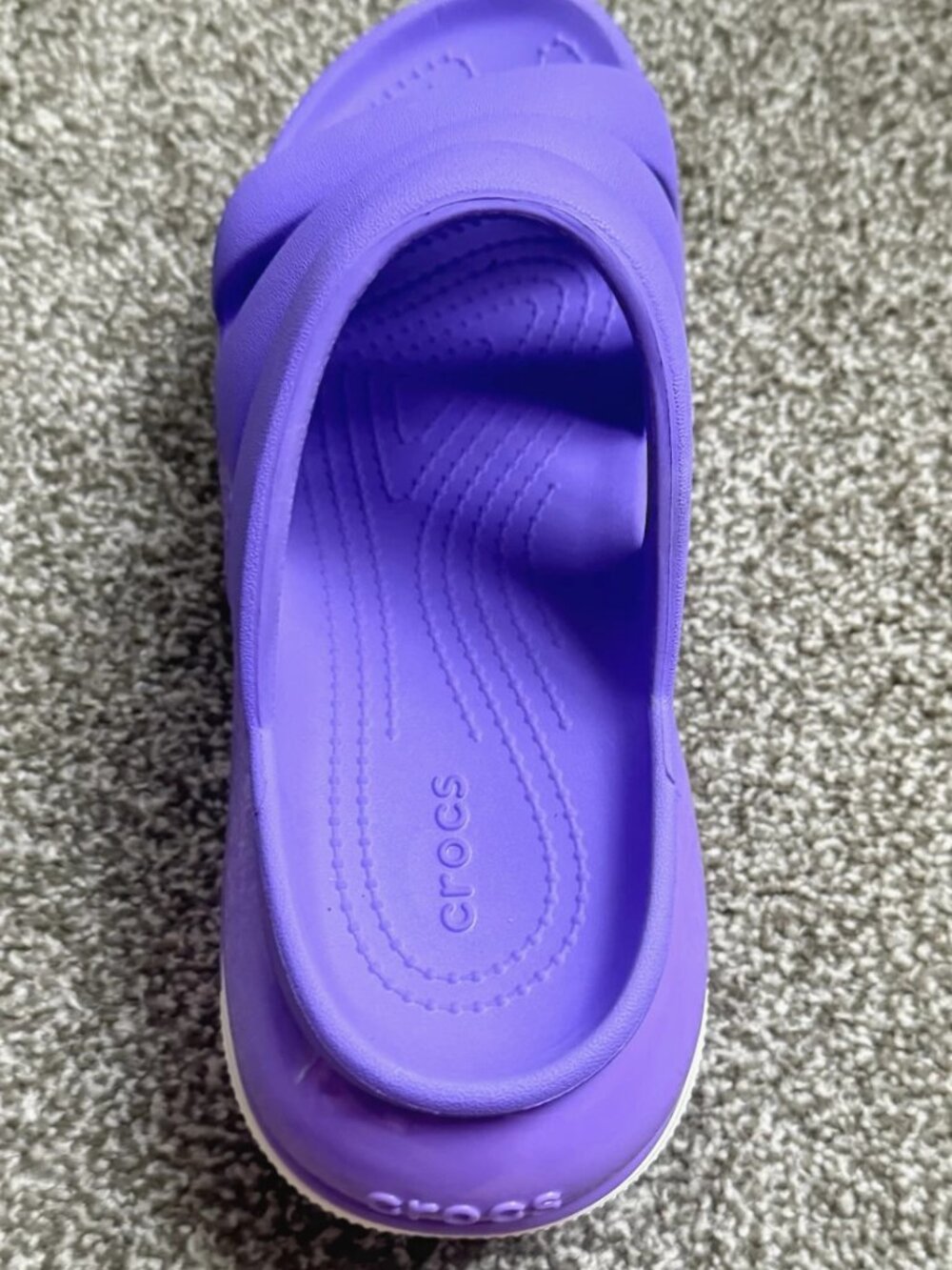 Crocs Mega Crush Triple Strap Platform Sandals Purple Galaxy Women's 8 Men's 6 - Picture 11 of 14